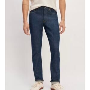EVERLANE The Selvedge Slim Fit Jeans Dark Wash 32
